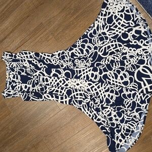 Dress Haani Fit And Flare In Blue And White ADORABLE 🥰